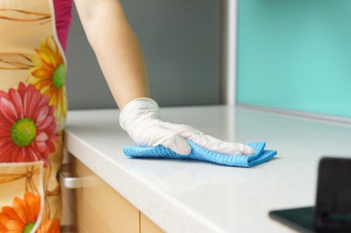 Deep cleaning team preparing a Shoreditch property for a thorough clean