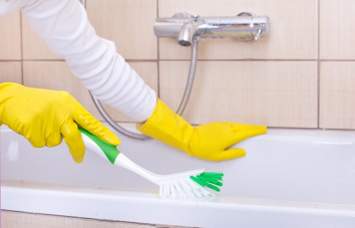 Reusable items set aside for charity partnership donation during a sustainable deep clean