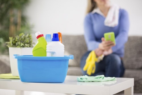 Detailed deep cleaning in a Shoreditch home interior