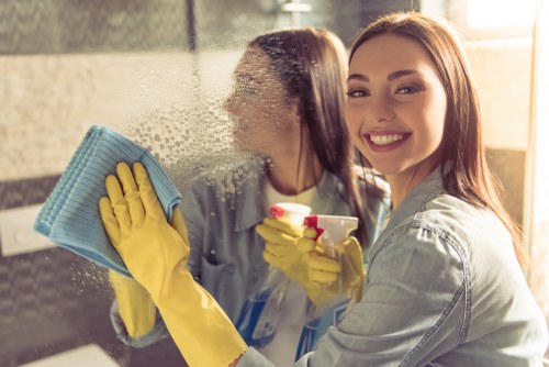 Professional facade cleaning on a mixed-use Shoreditch property