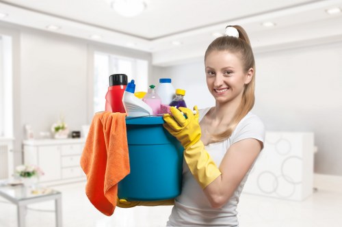 Cleaning shared office kitchen and communal areas in Shoreditch