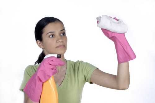 Local carpet cleaner treating stains in a Shoreditch apartment living room