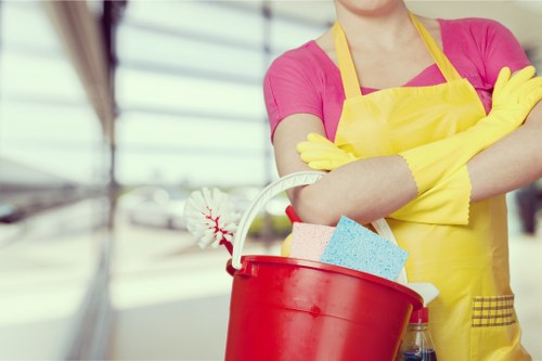 Eco-friendly cleaning team preparing mixed recyclables for responsible transfer station processing